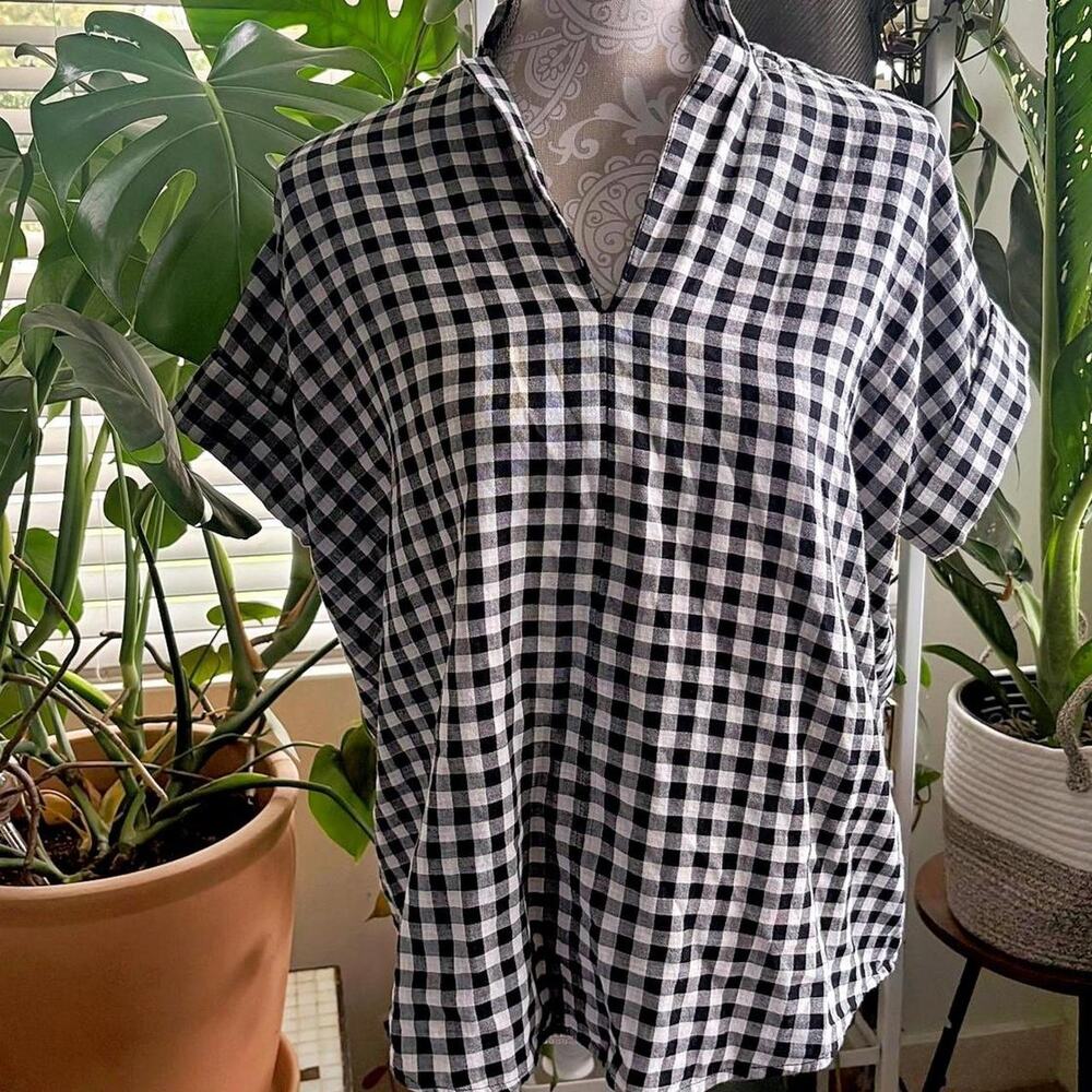 Madewell black and white baggy